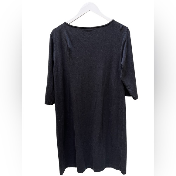 Lands' End Dresses Lands End Black T Shirt Cotton Blend Dress M 12
